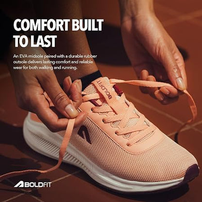 Boldfit Running Shoes for Woman Anti Slip Sports Soft Sole Walking Shoe for Ladies Comfort Footwear for Girls